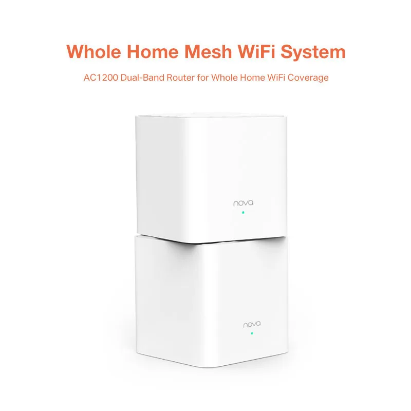 Tenda Nova MW3 AC1200 двухдиапазонный Wi-Fi роутер для всего дома Wi-Fi сеточная Wifi система беспроводной мост, приложение дистанционное управление