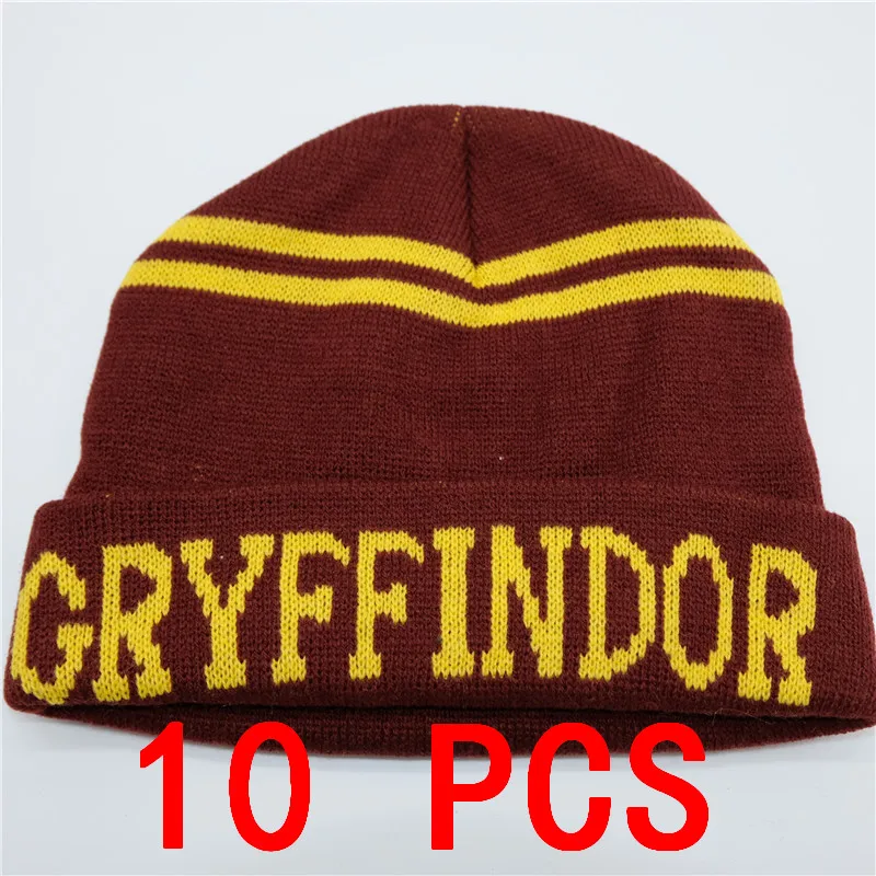 10 PCS No badge cap 10 шт/партия Гермиона шляпы галстук перчатки носки Гриффиндор Слизерин Hufflepuff Кепка Когтевран косплей костюм мужчины женщины шарф для мальчика, девочки - Цвет: 10 PCS No badge cap