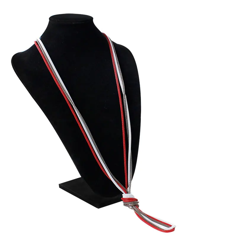 Женское многослойное металлическое ожерелье F &amp U 3 разных цвета |