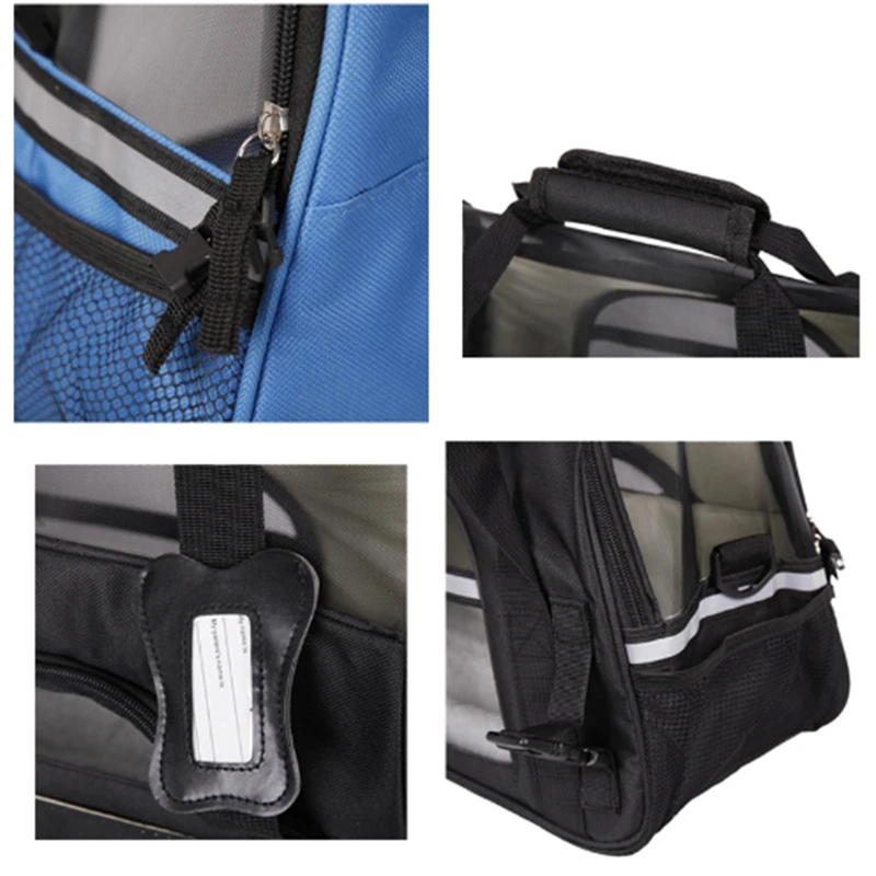 Удобная портативная дорожная сумка для перевозки домашних животных с переноской