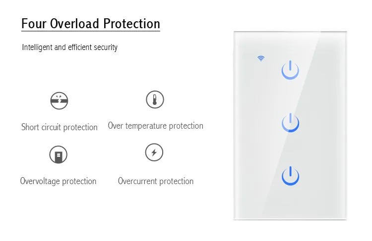 Tuya Smart Life App Smart Wifi переключатель световая настенная панель Переключатель Беспроводной ЕС Великобритания США работает с Alexa Google Home Mini IFTTT