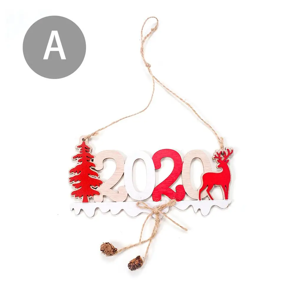 Новинка 2020 рождественские украшения деревянная подвеска с буквами из конопли