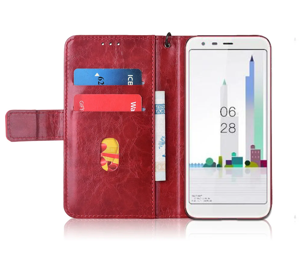 Флип чехол на Fly Photo Pro для с ремешком и подставкой роскошный флип