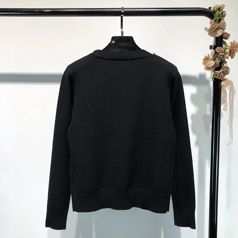 2019 весна осень мода уличная бисером женский кардиган джемпер женские свитера |