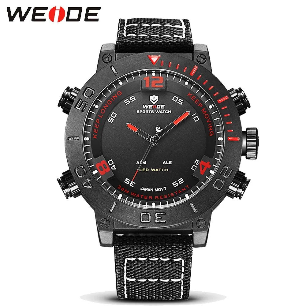 2017 WEIDE Брендовые мужские повседневные спортивные часы светодиодный цифровые