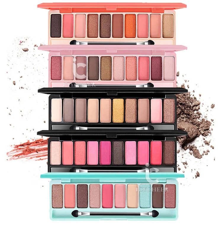 ICYCHEER 10 цветов матовые тени для век Naked Palette модные тени для век Палитра Блеск тени для век Корея набор косметики