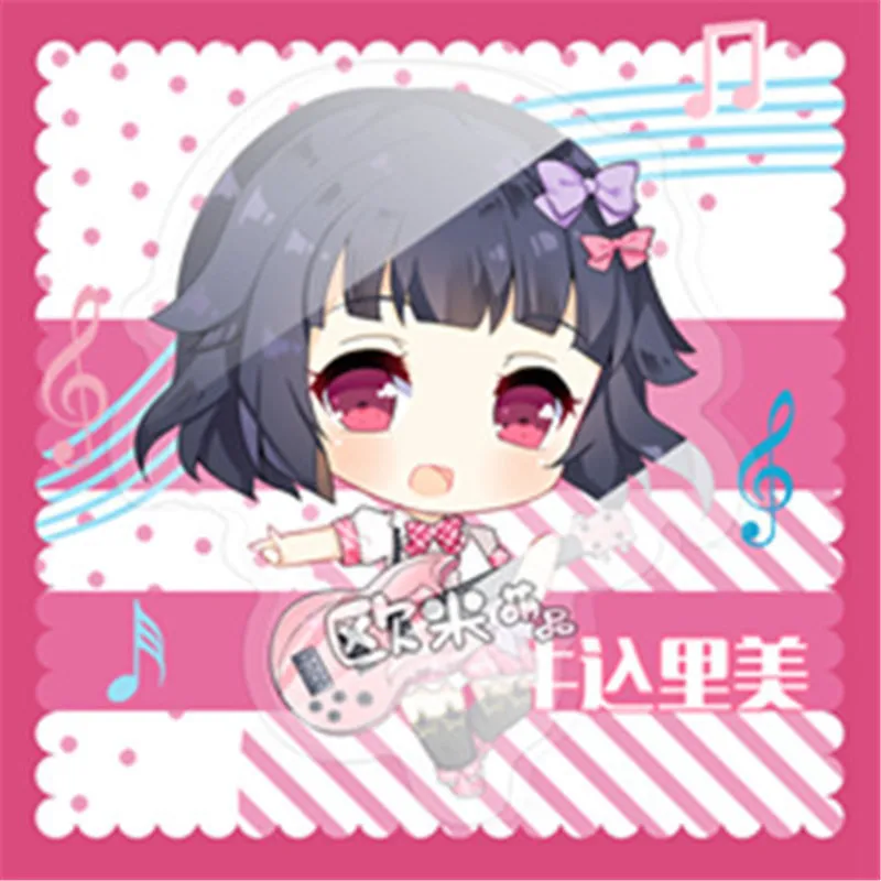 A Аниме BanG Dream! Вечерние повязки для девочек! Rimi Ushigome Saya фигурка на акриловой подставке брелок Хэллоуин косплей стенд фигурка брелок игрушка - Цвет: A