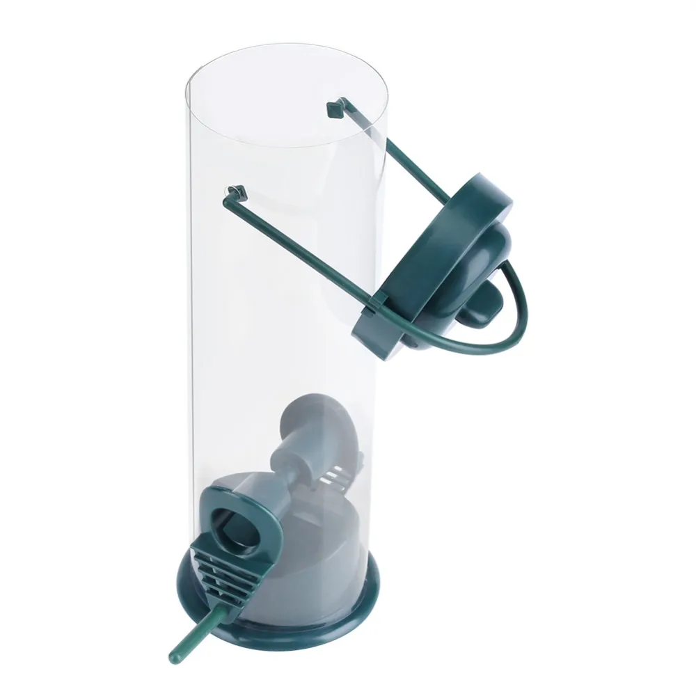 1 шт. садовая пластиковая прозрачная подвесная кормушка для диких птиц контейнер