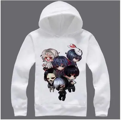 

Christmas Warm Sweatshirts New Japan Anime Tokyo Ghoul Hoodie Long Sleeve Cosplay Unisex Ken Kaneki Cosplay Costume/Coat