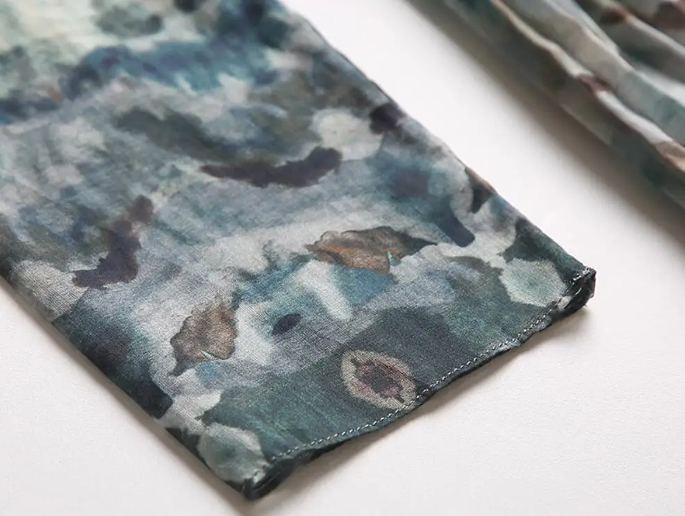 Женское платье с принтом Осеннее уличное элегантное плиссированное а силуэта