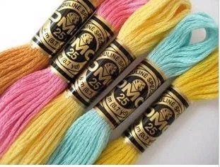 

oneroom Original DMC Thread Embroidery Cross Stitch Floss Thread 8.7 Yard Long 6 Strands cross stitch skeins