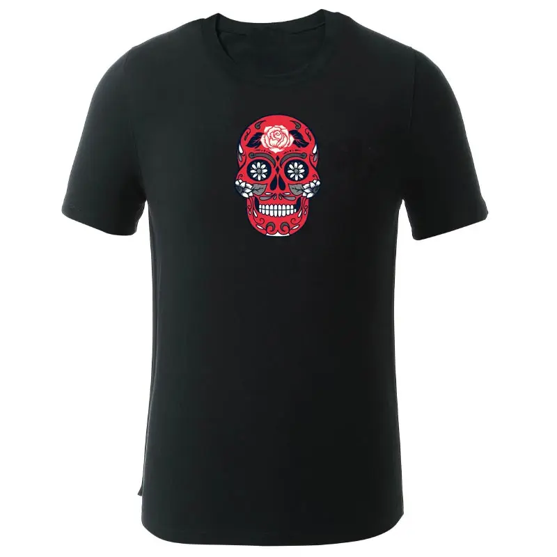 ONESAID Washable Iron-on Transfers Skull for Clothes Plastisol Heat Transfer Sticker Press Applique S-030 | Дом и сад