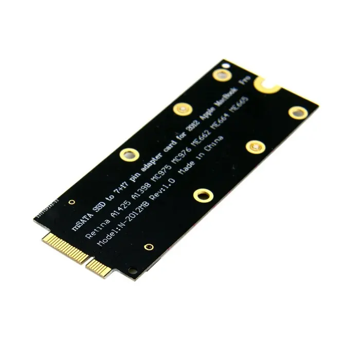 MSATA SSD до 2012 MacBook Pro Retina iMac A1398 MC975 MC976 17 + 7pin конвертер адаптер карты|ssd for mac mini|ssd slcssd