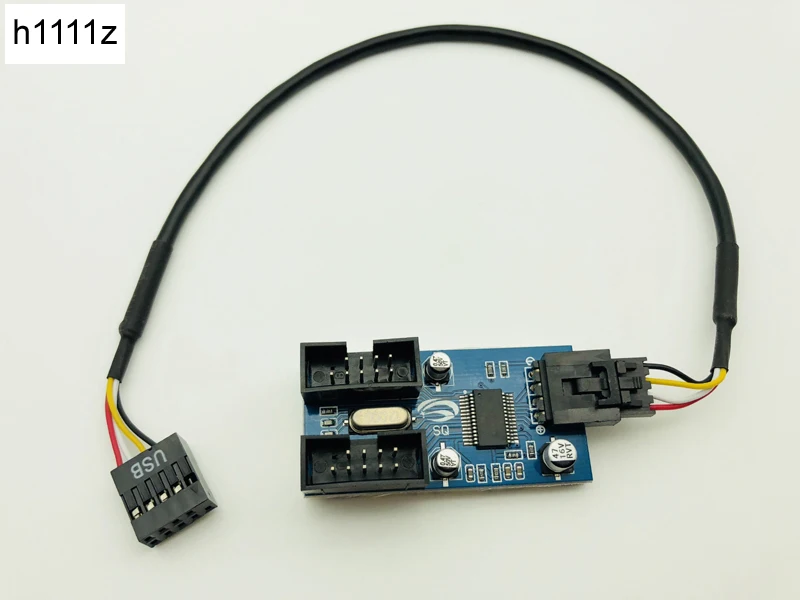 USB 2 0 папа от 1 до 9 контактный usb коннектор Женский удлинитель карта USB2.0 9Pin