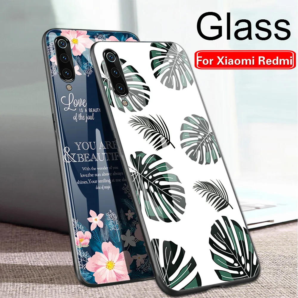 Чехол из закаленного стекла для телефона для Xiaomi mi 9T Pro 9Tpro mi-9(США); красные mi 7 7A K20 6Pro 5 Plus, Note 5 6 7 Pro K20pro задняя Стекло чехол Крышка