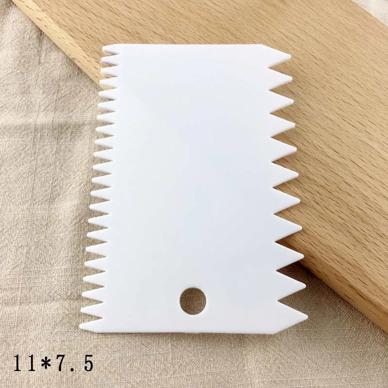 3PCS/Set Hot Sale High Quality Multifunctional Irregular Teeth Edge DIY Cream Smooth Scraper Dough Set Cake Mold Tools | Дом и сад