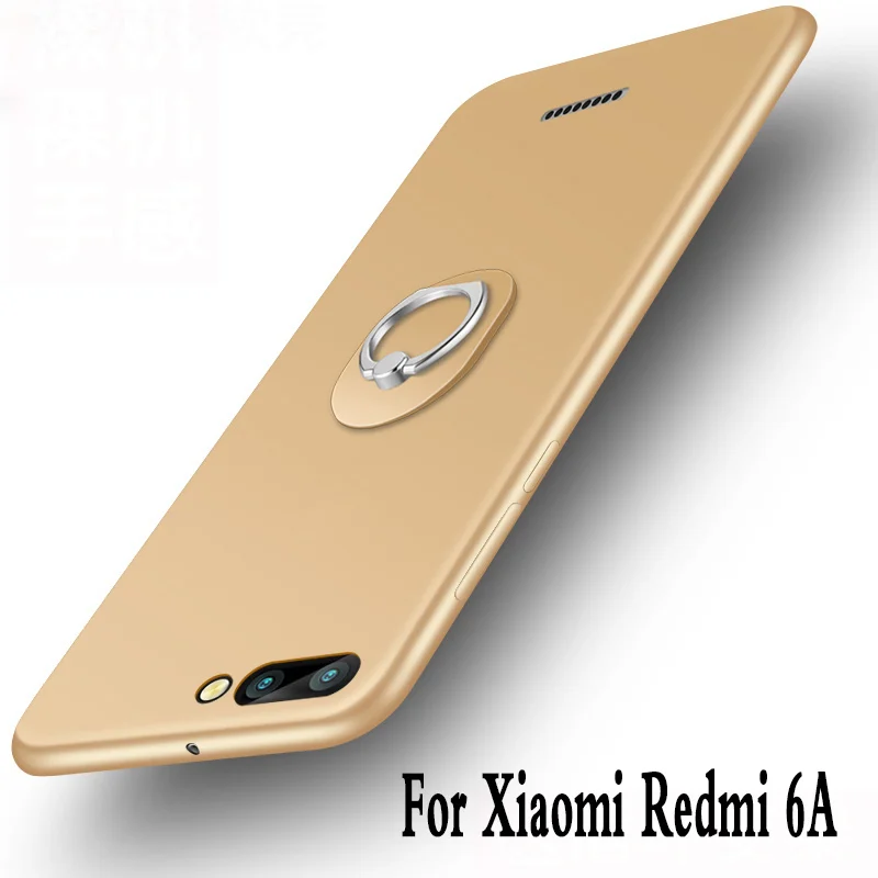 Чехол для xiaomi redmi 6A силиконовый мягкий роскошный защитный чехол 6a из ТПУ черный |