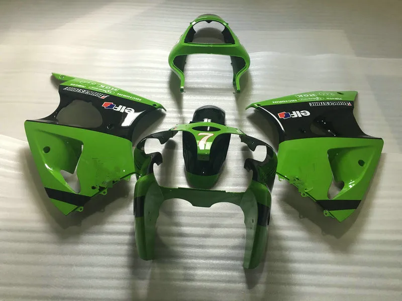 Набор обтекателей для литья под давлением Kawasaki Ninja ZX6R 00 01 02 ZX 6R 2000 2001 2002 зеленый