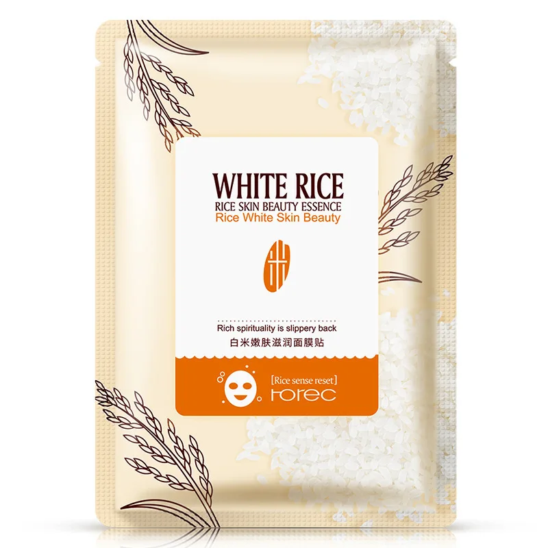 Лист для лица white RICE маска Корейская ухода за кожей тушь увлажняющая