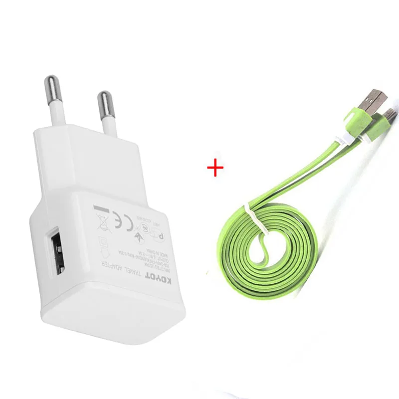 Лидер продаж! Адаптер с европейской вилкой 5 в 2 А + Кабель micro usb для зарядки и