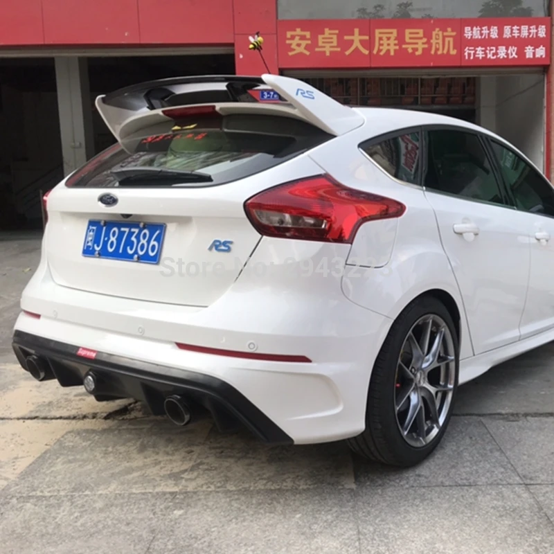 Спойлер для Ford Focus 2012 2015 Неокрашенный задний спойлер из АБС пластика грунтовки