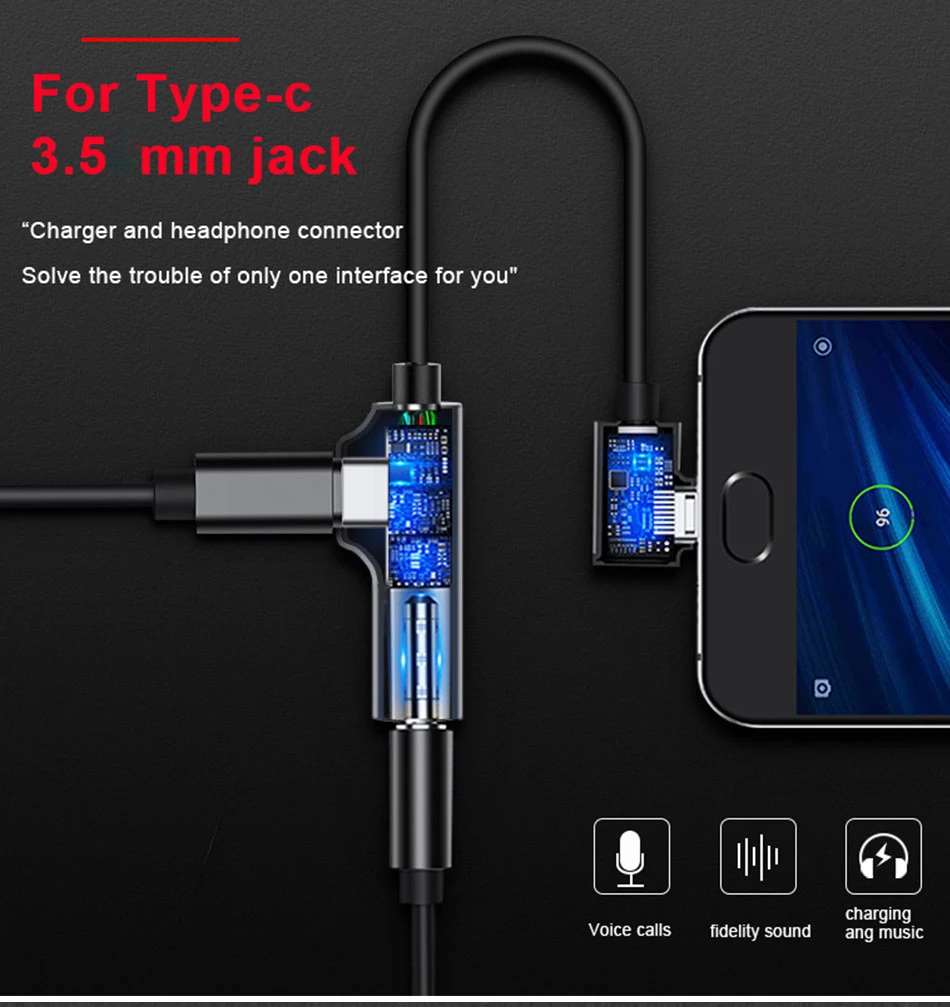 ACCEZZ usb type C разъем для наушников для Xiaomi Mi 6 5 huawei mate 10 Pro быстрый разъем для наушников разветвитель зарядки аудио адаптер