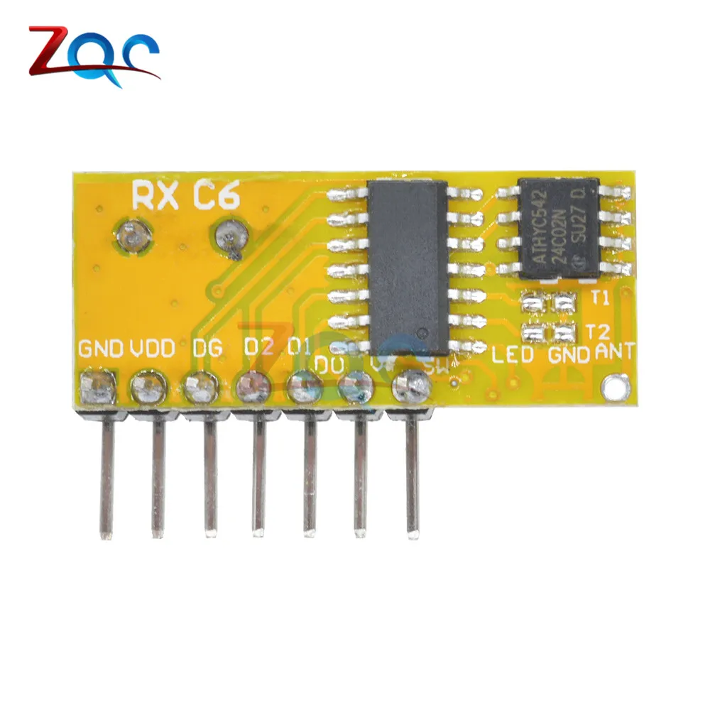RXC6 433 МГц Супергетеродинный беспроводной приемник PT2262 код устойчивый для Arduino AVR Diy Электронный модуль Diy Kit печатная плата
