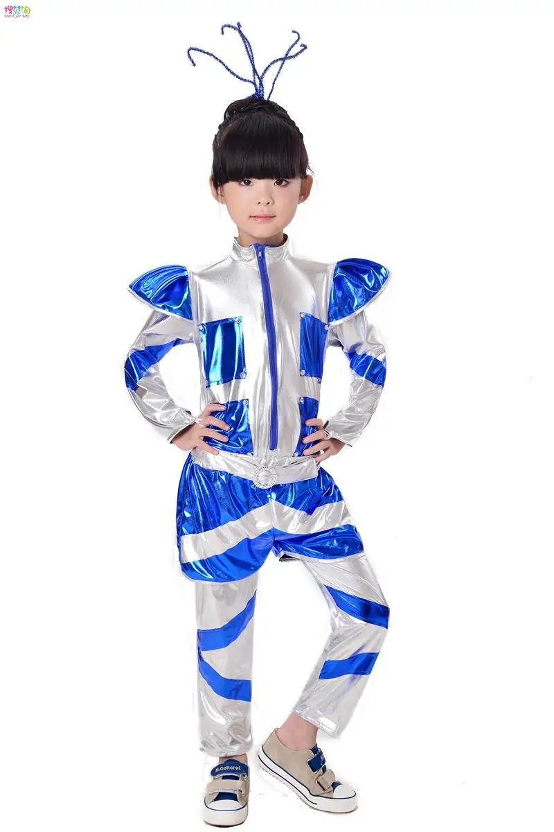 Детский костюм для танцев робот астронавт танцевальный малышей Экологичная