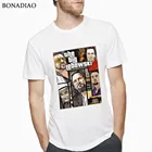 Футболка с принтом из GTA Big Lebowski, Мужская футболка с принтом Джеффа моста, футболка большого размера из 100% хлопка