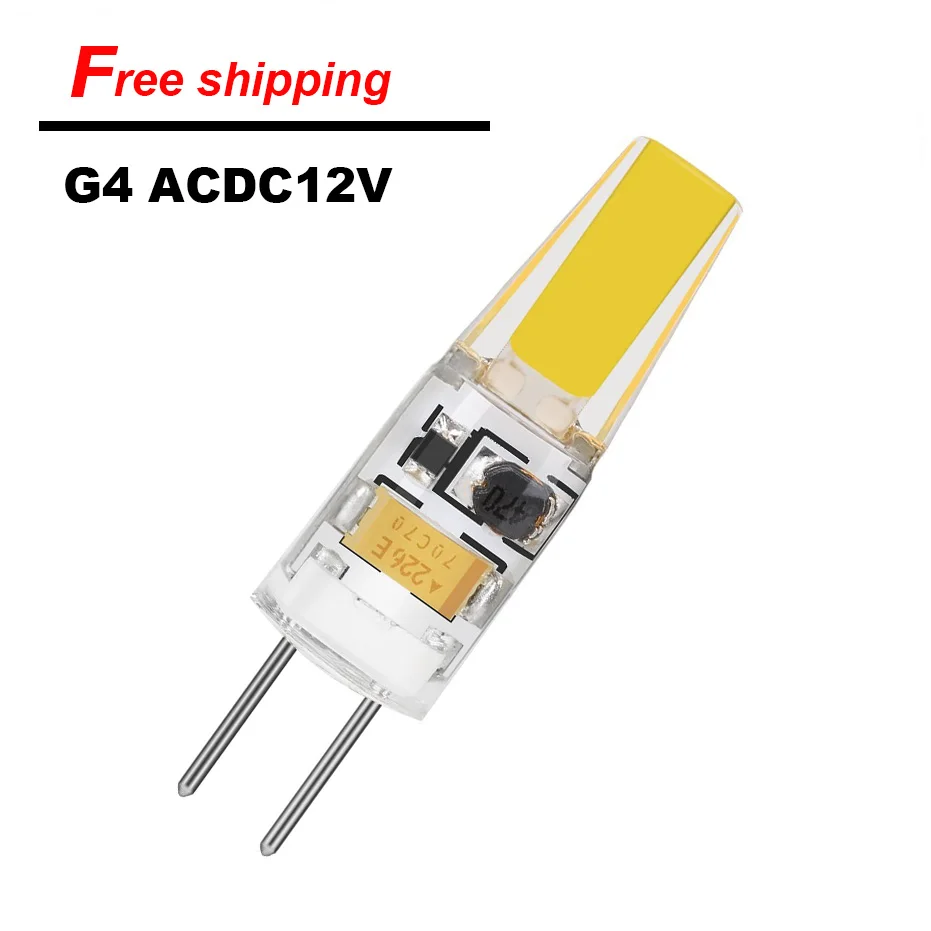 На продажи ультра яркий G4 220 В ACDC 12 удара светодиодные лампы для домашнего