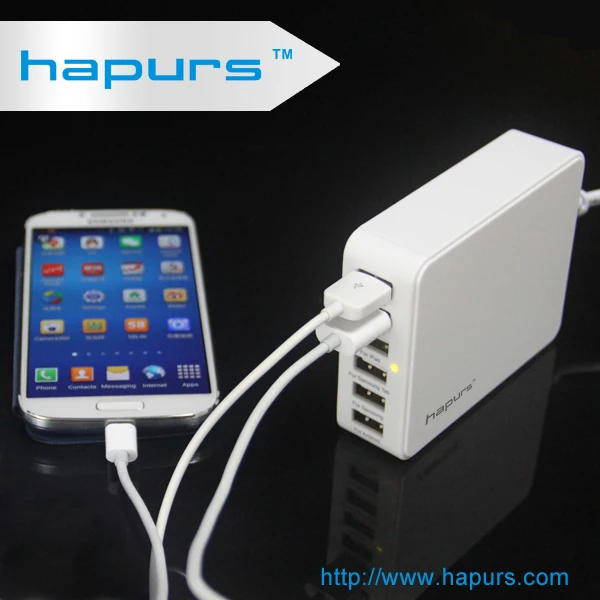 Hapurs 6 разъём(ов) usb настольное зарядное устройство портативные 35 Вт 5 В 6.5A