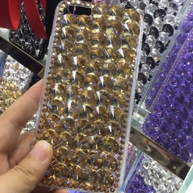 Мягкий чехол со стразами для iPhone 6 s 7 8 plus X XS max XR Samsung galaxy s6 s7 edge s8 s9 note 5 9| |