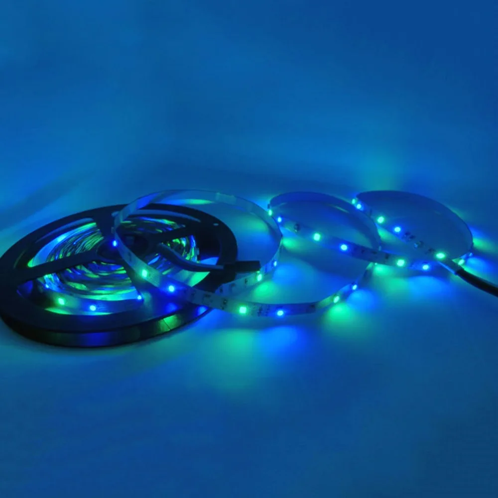 2017 новая супер яркая Гибкая 3528 RGB не Водонепроницаемая светодиодная лента + пульт
