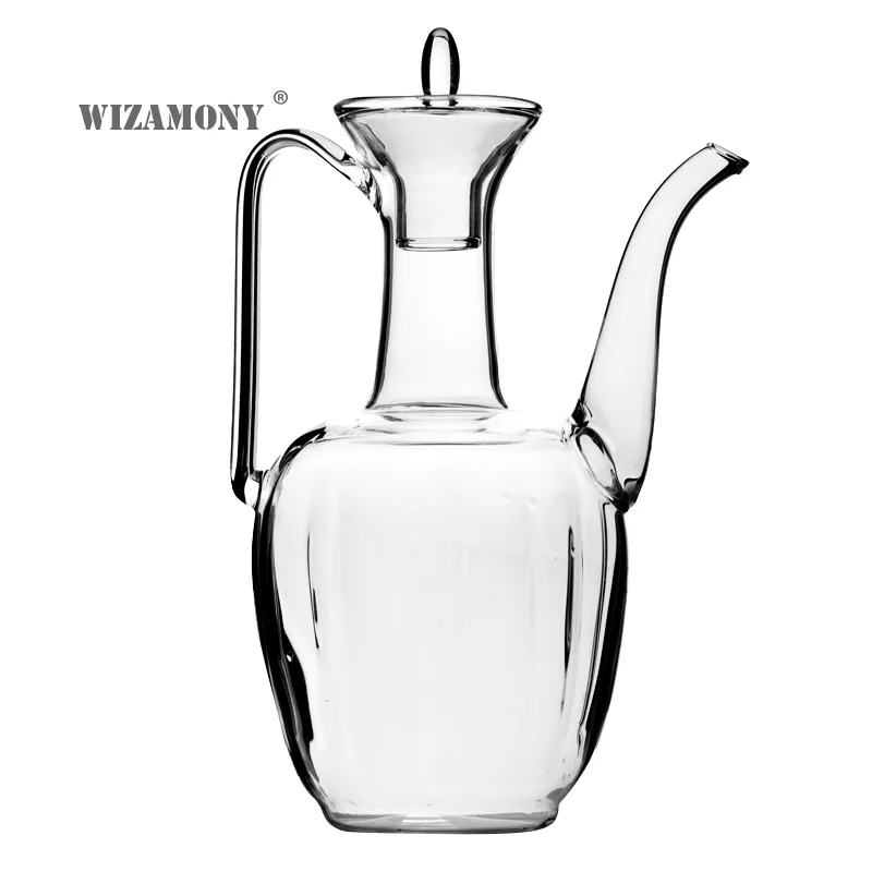 pot WIZAMONY 500 мл высокое боросиликатное стекло чайный горшок термостойкая чайная посуда подходит для заваривания чайный набор чайные наборы - Цвет: pot