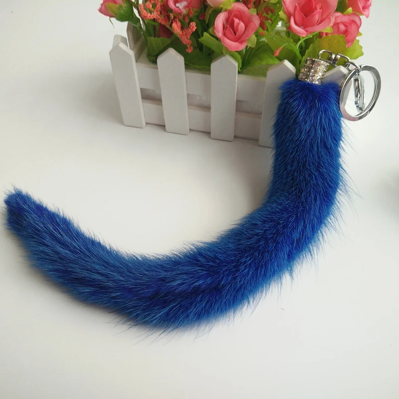 Кольцо для брелока из 100% натурального меха норки|Брелоки| |