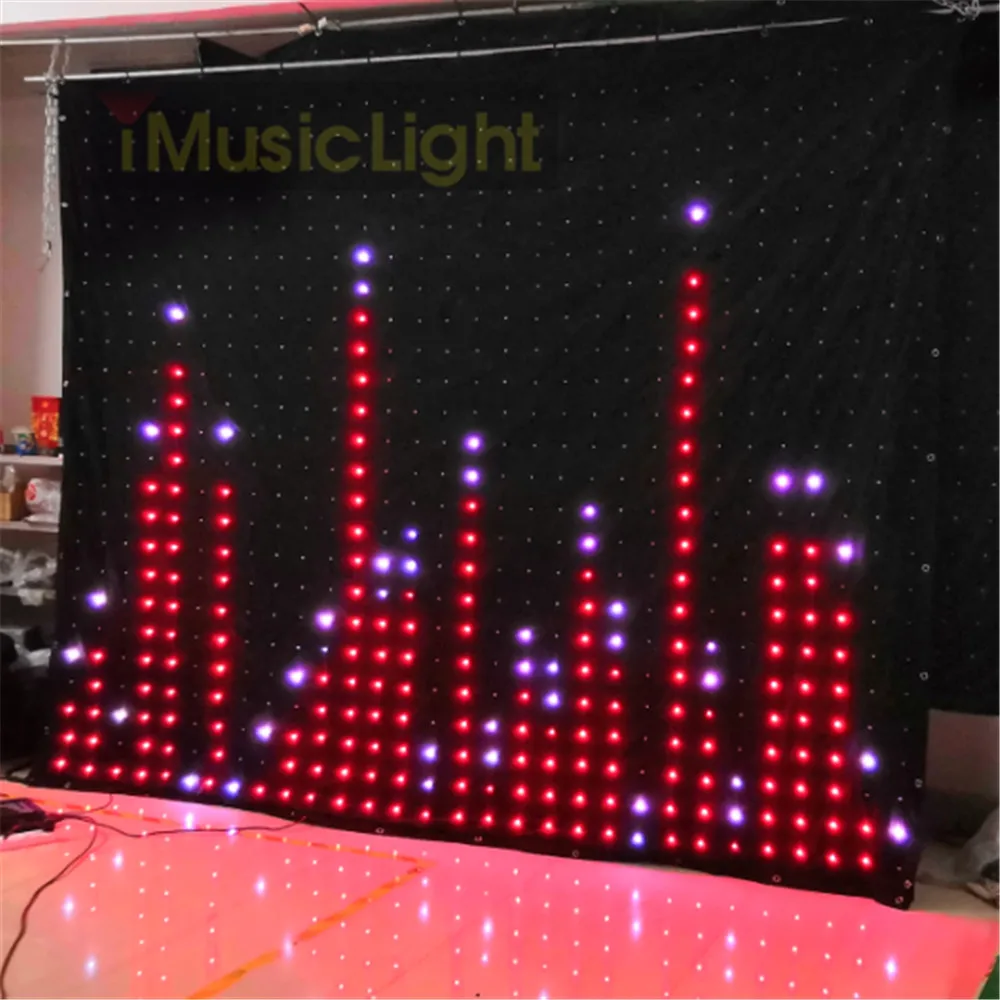 P10 2.5MX3M PC/ DMX контроллер СВЕТОДИОДНЫЙ занавес сценический гибкий экран диджейский