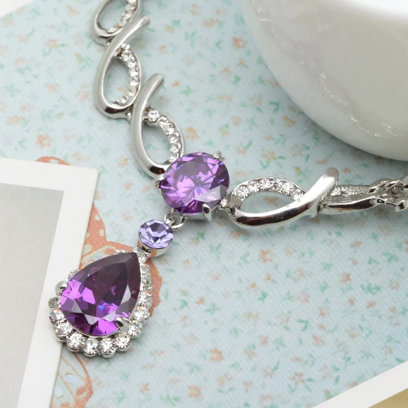 Neoglory горный хрусталь циркон мода Шарм Сеть Биб Ожерелья для мужчин Подвески и