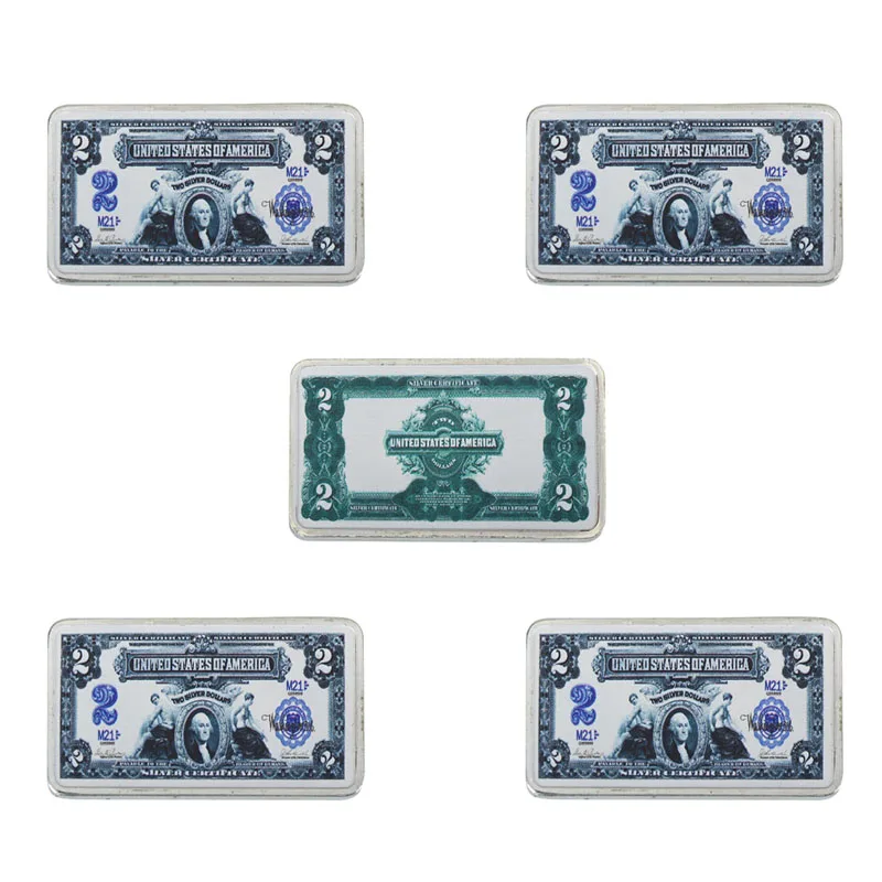 WR деловой сувенирный подарок американский 1899 год 2 доллара Банк Примечание