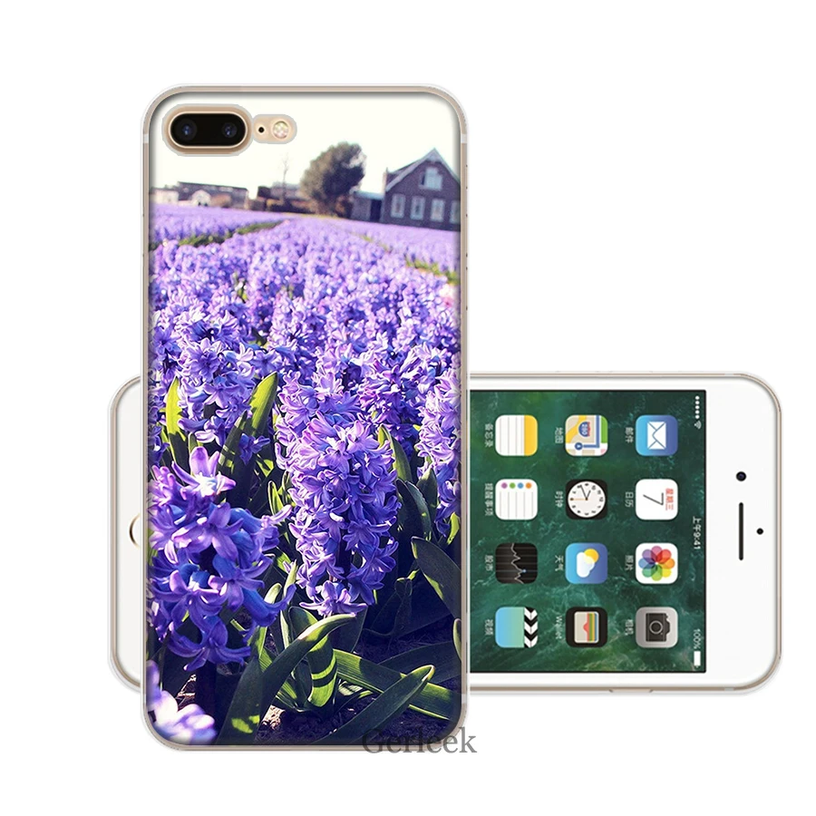 Чехол для телефона с простым лавандовым фиолетовым цветком iPhone 11 Pro X XR XS Max 6 6s 7 8 Plus