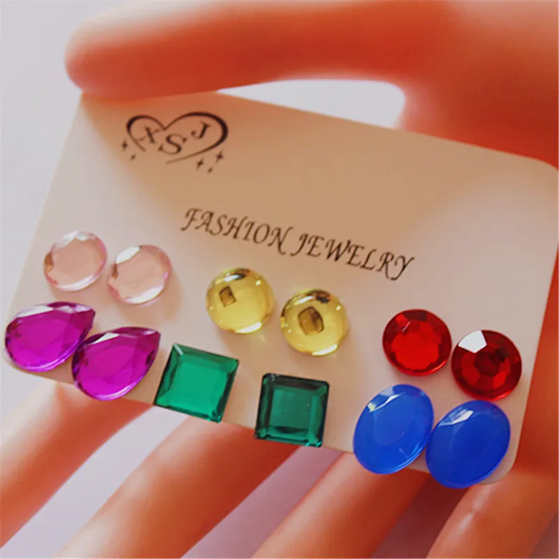 Новые модные женские Украшения оптовая продажа Серьги пусеты для девушек