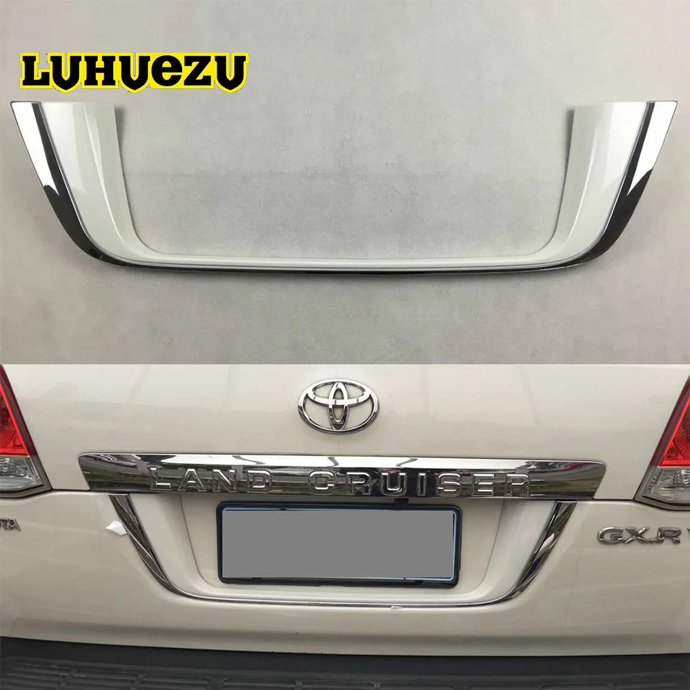 3 Цвета ABS задняя рамка для номерного знака хромированная с рисунком для Toyota Land Cruiser 200 FJ 200 LC200 аксессуары 2008