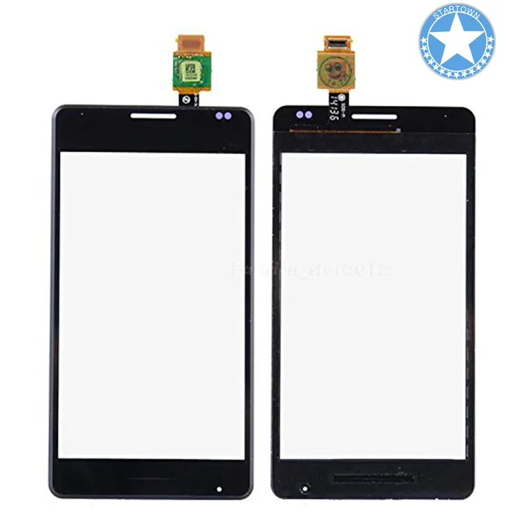 Черный сенсорный экран дигитайзер внешняя стеклянная панель Замена для Sony Xperia E1