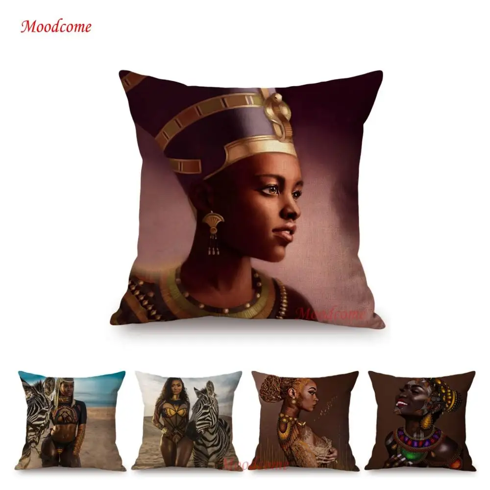 Черная женщина Африканское искусство африканская королева украшение дивана