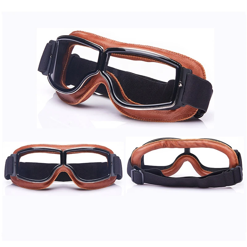 Универсальные винтажные очки для мотоцикла пилота Авиатор мотоцикл скутер