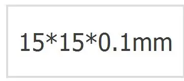 Платиновый электрод 10*10*0,1 мм Платиновый лист электрод PT электрод Платиновый лист помощник электрода - Цвет: Золотой