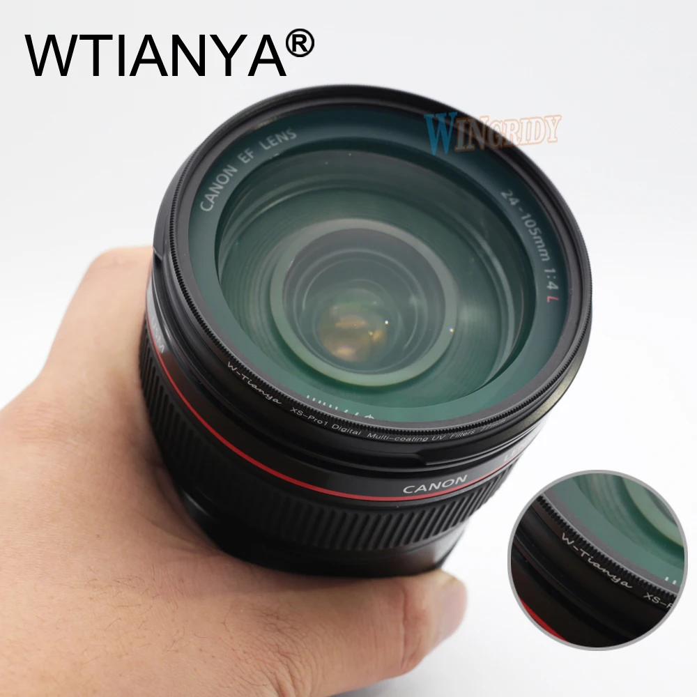 УФ-фильтр 40 5 мм WTIANYA Green Muti-покрытие 18 слоев фильтр объектива камеры защита для Canon