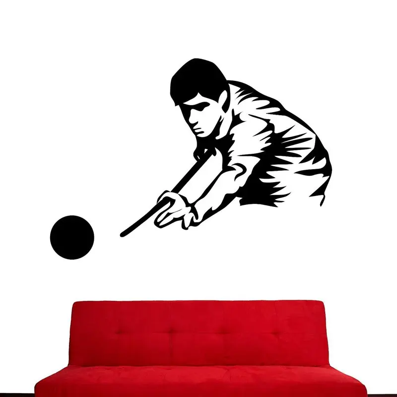 Бильярдная наклейка Snooker постеры виниловые наклейки на стену настенные