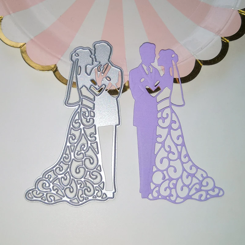Металлические режущие штампы для влюбленных альбом скрапбукинга свадебные