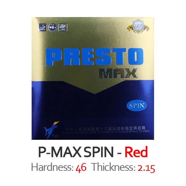 MAX SPIN Red Дружба 729 PRESTO Макс спин/скорость(не липкая Резина+ макропористая губка) Настольный теннис резиновая губка для пинг-понга - Цвет: MAX SPIN Red