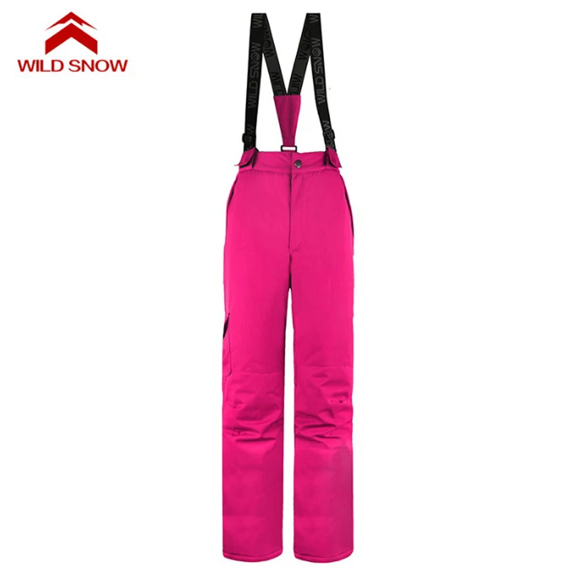 Женские водоотталкивающие лыжные штаны зимний спортивный сноуборд-нагрудник